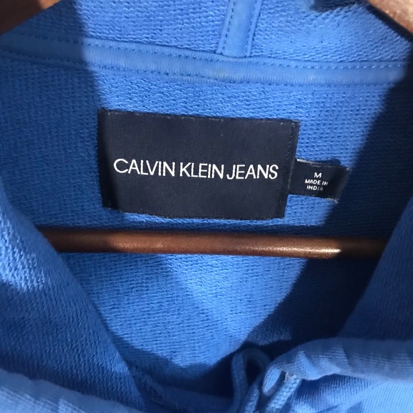 Calvin Klein Blue and Red Logo Sweatshirt - Picture 3 of 5